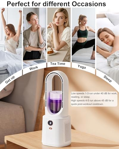 Up to 50% Off Bladeless Desk Fan with Mist Humidifier - Image 6