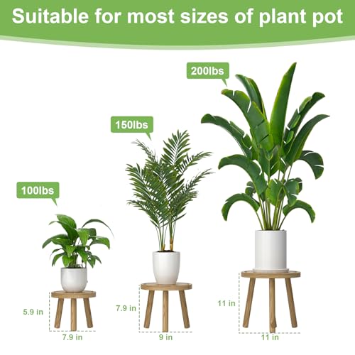 5% Off 3-Pack Mid-Century Wooden Plant Stands, Now $26.99 - Image 3