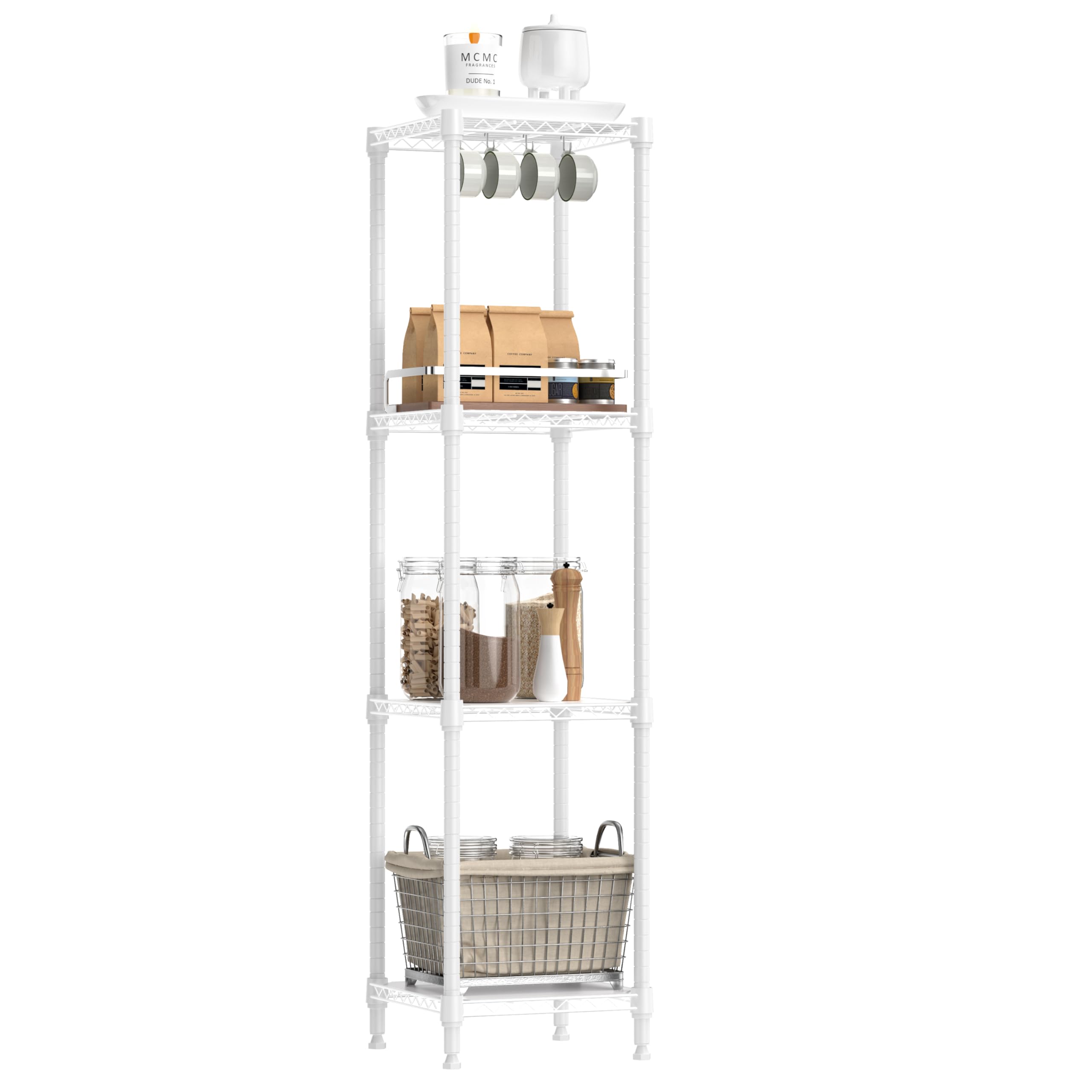 60% Off IZEUK 4-Tier Steel Storage Shelf, Only $19.99 - Image 1