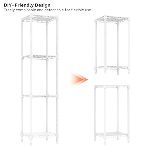 60% Off IZEUK 4-Tier Steel Storage Shelf, Only $19.99 - Image 4