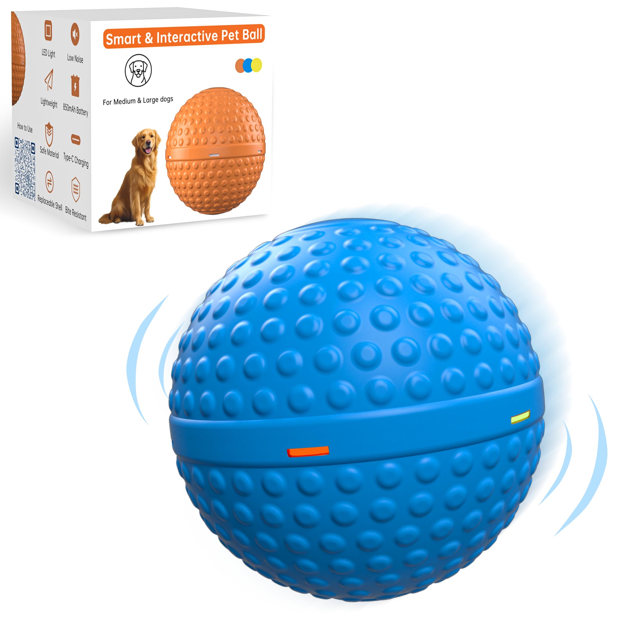 26% Off SNOYWEN Interactive Dog Toy - Auto Rolling Ball