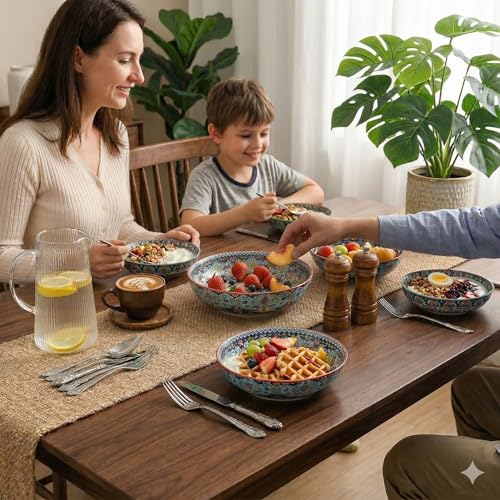 Save $19.36 on Glowworm 4-Piece Ceramic Pasta Bowls Set - Image 3