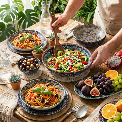 Save $19.36 on Glowworm 4-Piece Ceramic Pasta Bowls Set - Image 4