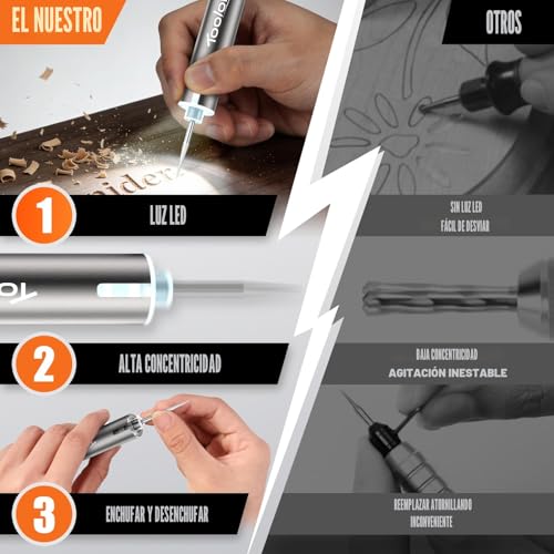 40% Off ABITAKE LED Engraving Pen Rotary Tool Kit - Image 4