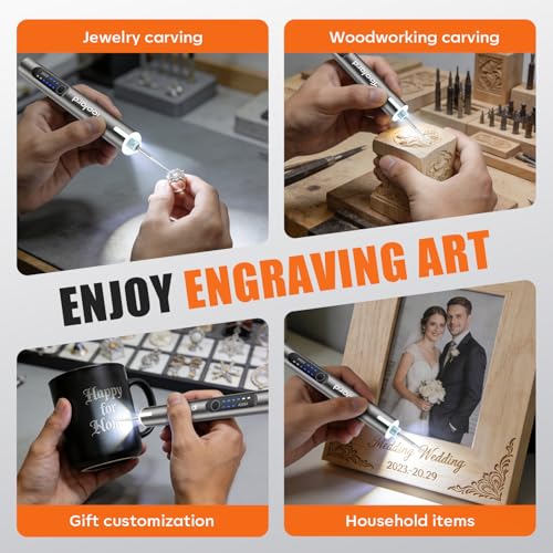 40% Off ABITAKE LED Engraving Pen Rotary Tool Kit - Image 5