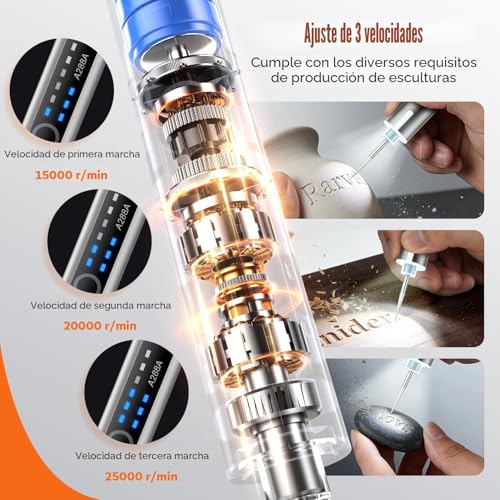40% Off ABITAKE LED Engraving Pen Rotary Tool Kit - Image 6
