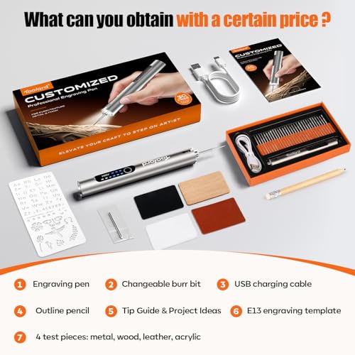40% Off ABITAKE LED Engraving Pen Rotary Tool Kit - Image 7