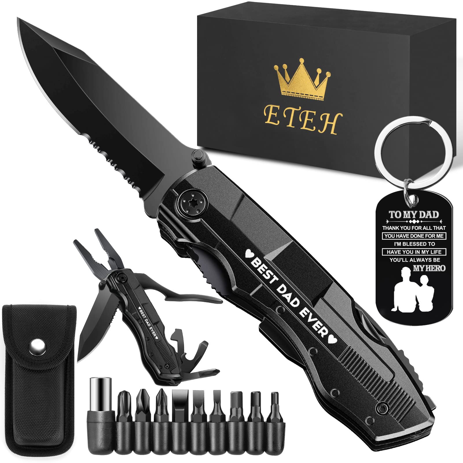 68% Off ETEH Multi-Tool Knife – Gift for Dad, Camp & More - Image 1