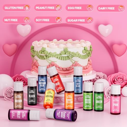 25% Off 12-Color Liquid Food Coloring Set for Baking - Image 5
