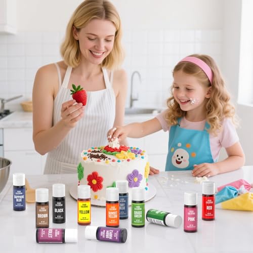 25% Off 12-Color Liquid Food Coloring Set for Baking - Image 6