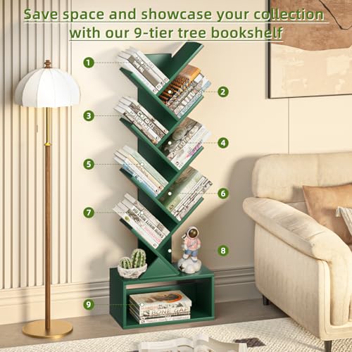 Up to 65% Off SHEEPAM 9-Tier Tree Bookshelf - Image 7