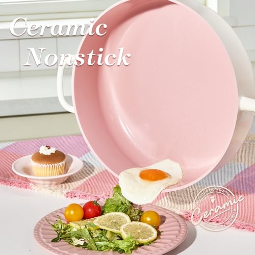 61% Off CAROTE 11 Inch Nonstick Deep Frying Pan - Image 4