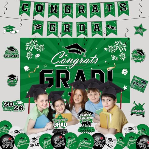65% Off Green Graduation Decorations Set for 2026 - Image 5