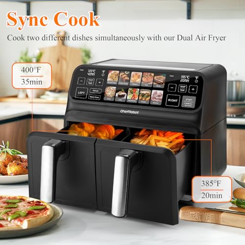 40% Off ChefRobot Dual Basket Air Fryer 8 Quart - Image 2