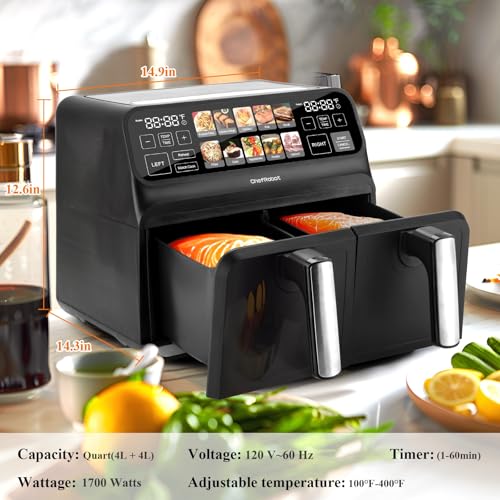 40% Off ChefRobot 8-Quart Dual Air Fryer with Code C6R8I54O - Image 8
