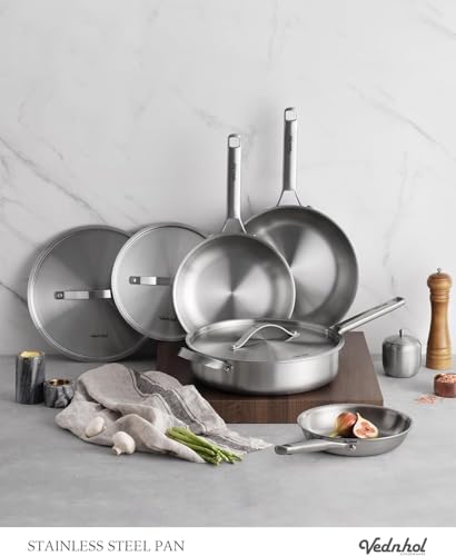 50% Off VEDNHOL Stainless Steel 7-Quart Saute Pan - Image 3