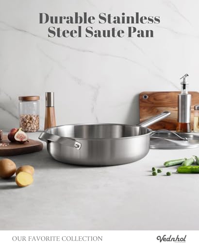 50% Off VEDNHOL Stainless Steel 7-Quart Saute Pan - Image 4