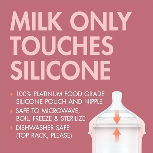 20% Off Boon Nursh Silicone Baby Bottles - Pink - Image 5