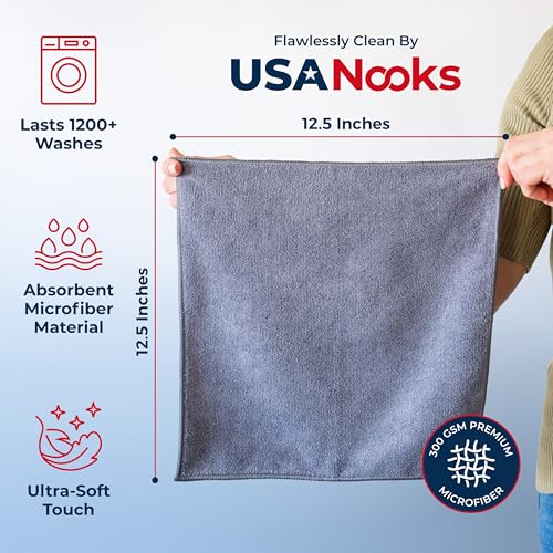 Save 5% on USANOOKS Microfiber Cleaning Cloth 12-Pack - Image 3
