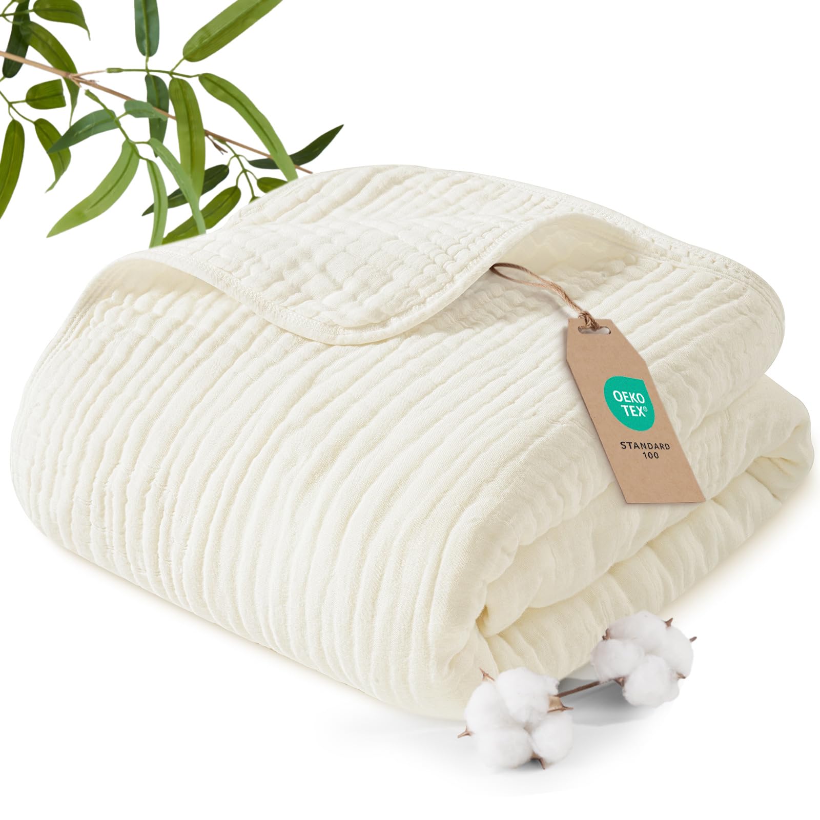 50% Off PHF Cooling Muslin Blanket - Stay Cool & Save - Image 1