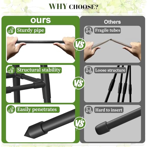 6FT Obelisk Trellis for Climbing Plants – Sturdy & Space-Saving - Image 6