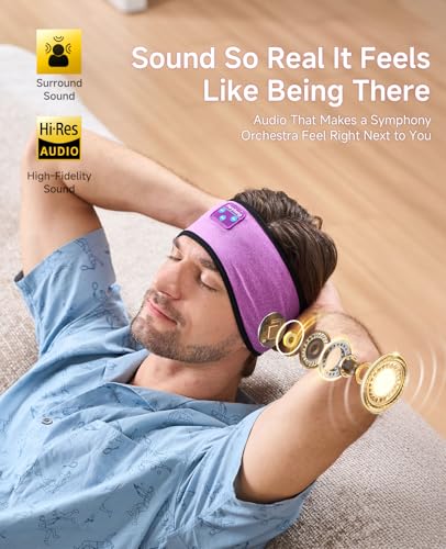 56% Off Perytong Sleep Headphones Bluetooth Headband - Image 4