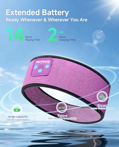 56% Off Perytong Sleep Headphones Bluetooth Headband - Image 8