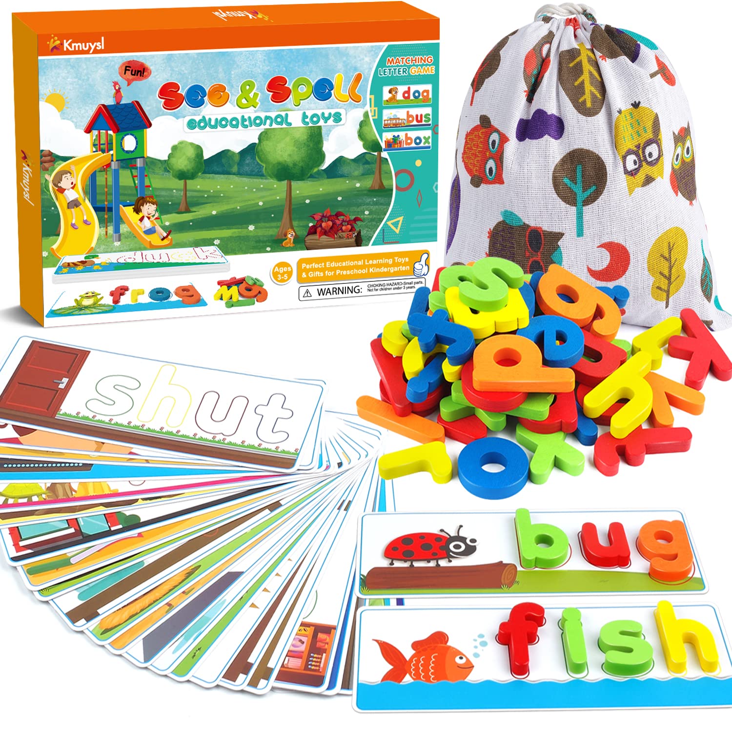 50% Off KMUYSL See & Spell Learning Toys for Kids
