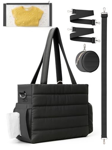 50% Off Large Diaper Bag Tote for Women, Crossbody Mommy Bag - Image 2