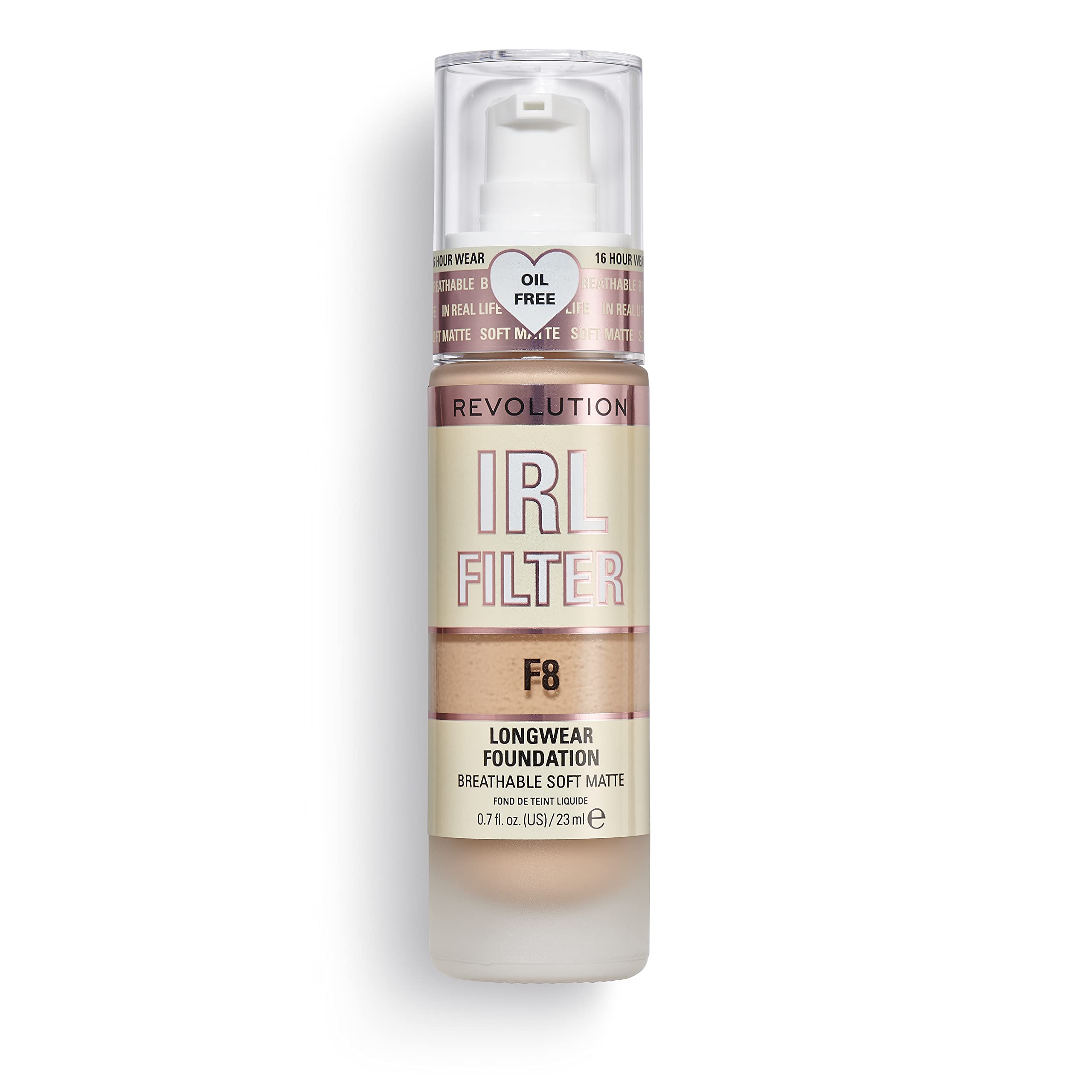 75% Off Revolution IRL Filter Longwear Foundation F8