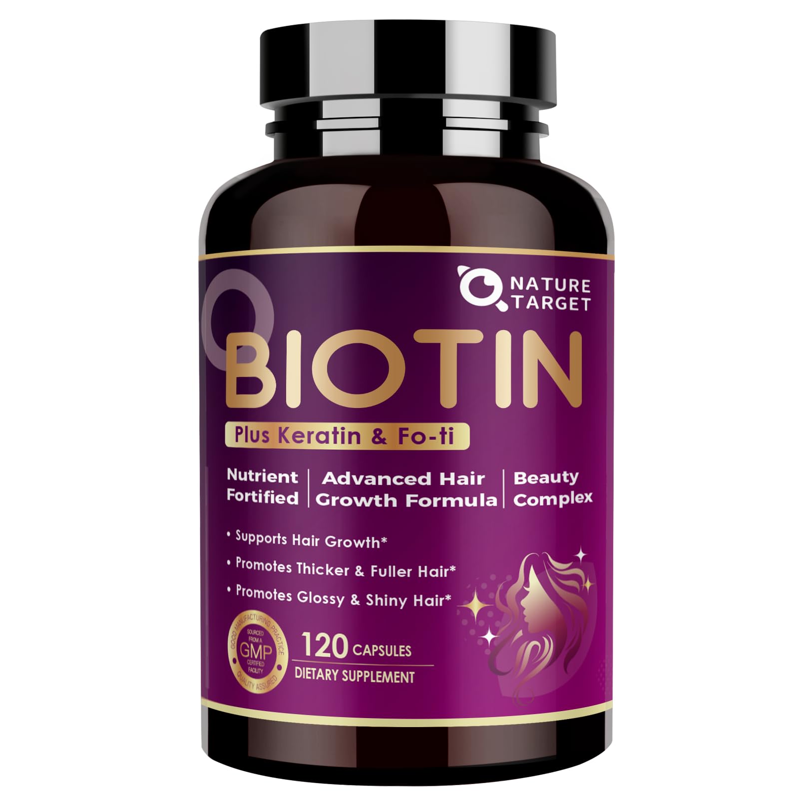 9% Off NATURE TARGET Biotin Hair Growth Vitamins