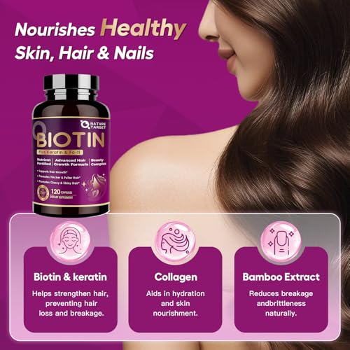 9% Off NATURE TARGET Biotin Hair Growth Vitamins - Image 4