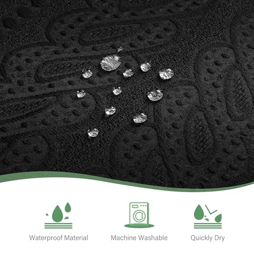 50% Off Heavy Duty Fabric Shower Curtain Set with Hooks - Image 5