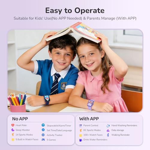 ENOMIR Kids Smart Watch at 50% Off - Health Monitor & Fun - Image 7