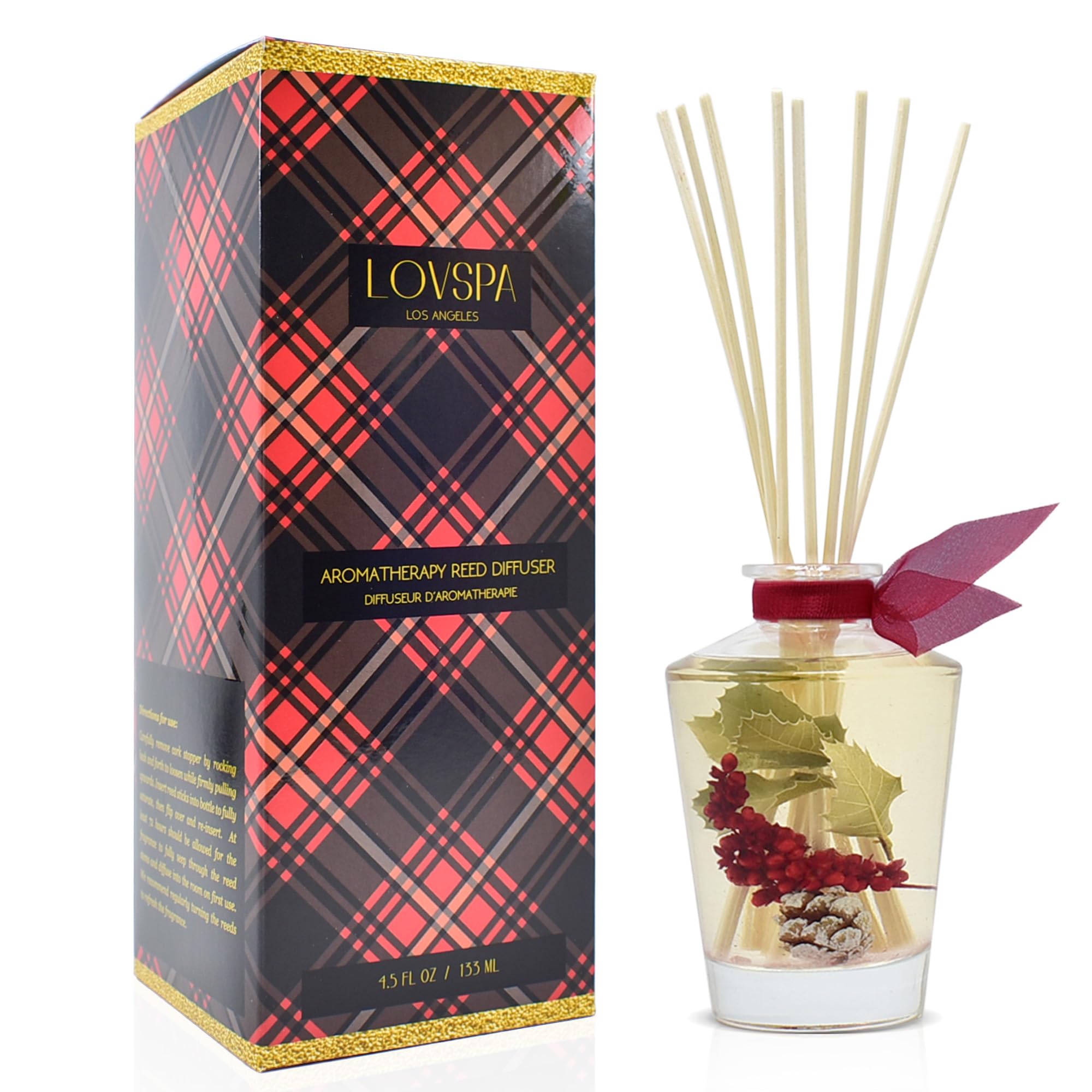 Under $10 — Holiday Red Currant & Woods Reed Diffuser Set