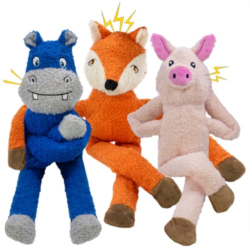 52% Off 3-Pack No Stuffing Dog Toys for Interactive Play - Image 3