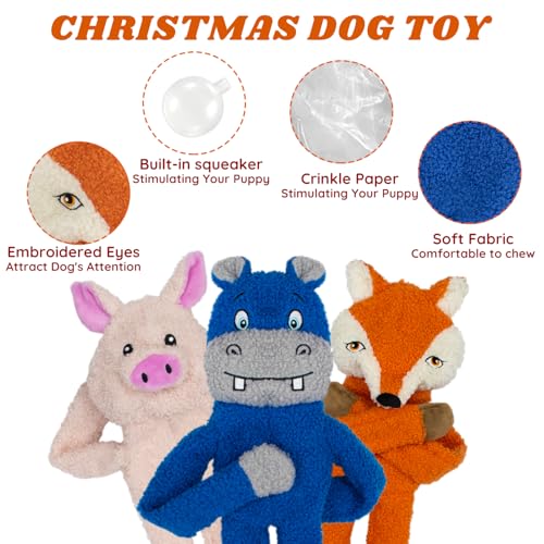 52% Off 3-Pack No Stuffing Dog Toys for Interactive Play - Image 4