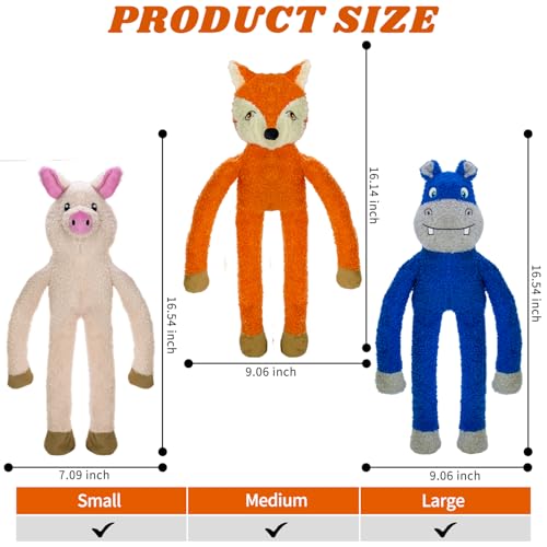 52% Off 3-Pack No Stuffing Dog Toys for Interactive Play - Image 5