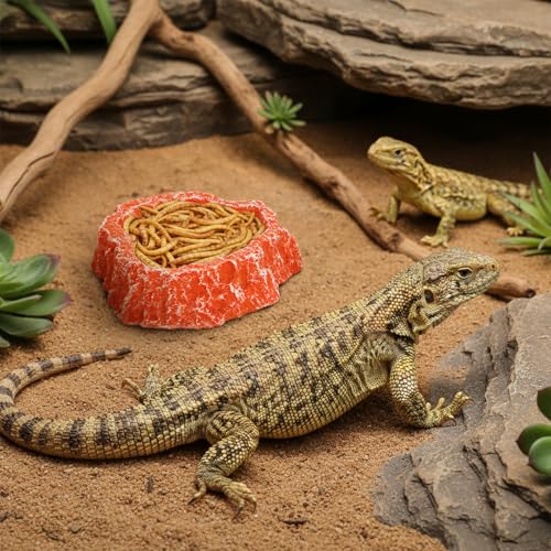 50% Off! Frcctre 4-Pack Reptile Food Dish & Tongs Set - Image 7