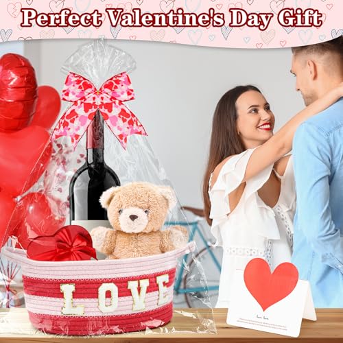 50% Off Baby Gift Basket - Small Woven Rope Basket with Handles - Image 6