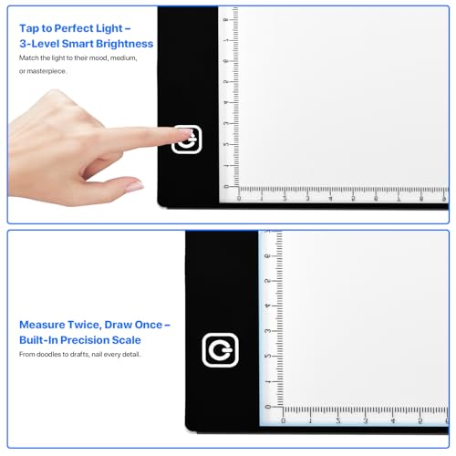 A5 LED Light Box for Tracing and Drawing - Ultra-Thin Adjustable Light Table/Board, USB-Powered Tracing Light Pad for Artists, Tattoo Transferring, Sketching, Animation, Stenciling, and Crafting. - Image 6