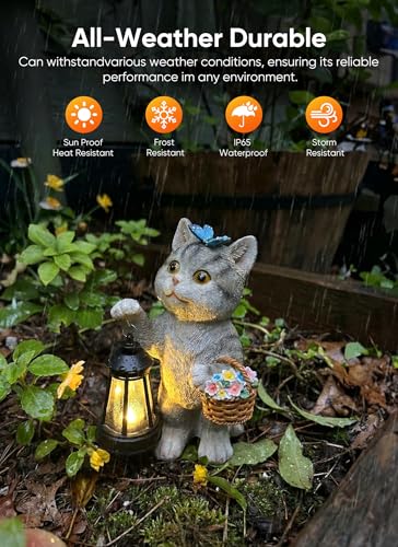 38% Off Brightown Solar Cat Garden Decor - Image 4