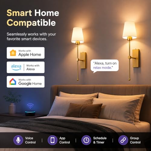 50% Off Smart Battery Powered Wall Light Set of 2 - Image 3