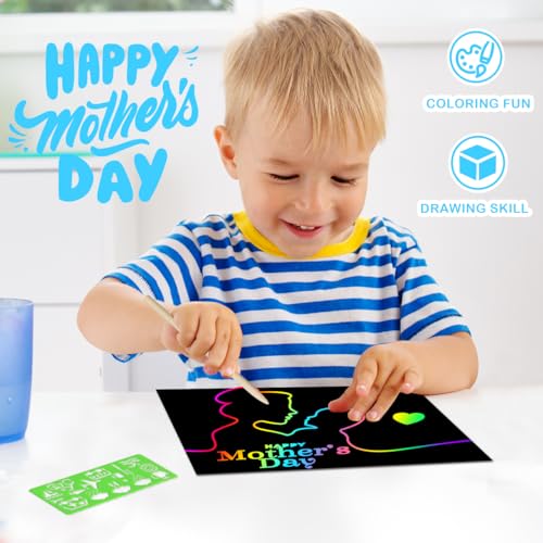 Save 40% on RMJOY Rainbow Scratch Paper Art for Kids - Image 3