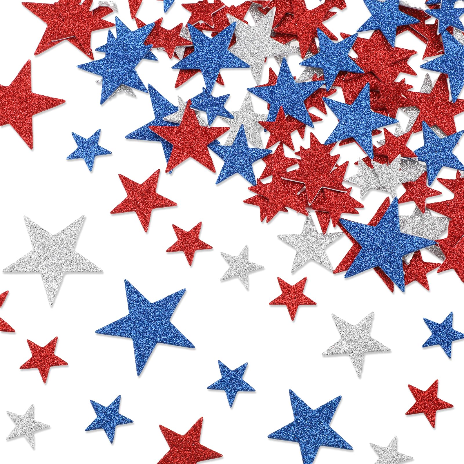 Save 50% on WSICSE 480 Patriotic Foam Star Stickers - Image 1
