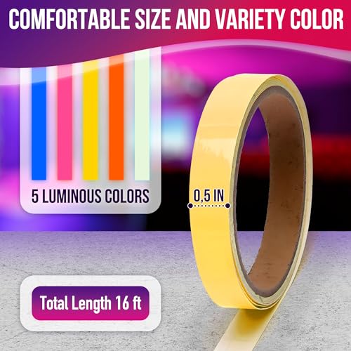 5-Pack Neon Glow Tape Set - 46% Off with Code H8FGNBV7 - Image 3