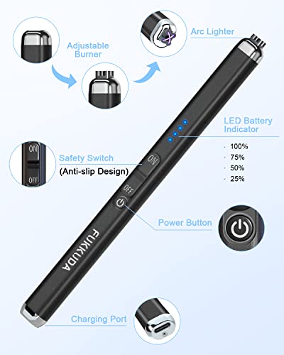 30% Off FUKKUDA Dual Arc Electric Candle Lighter - Image 7