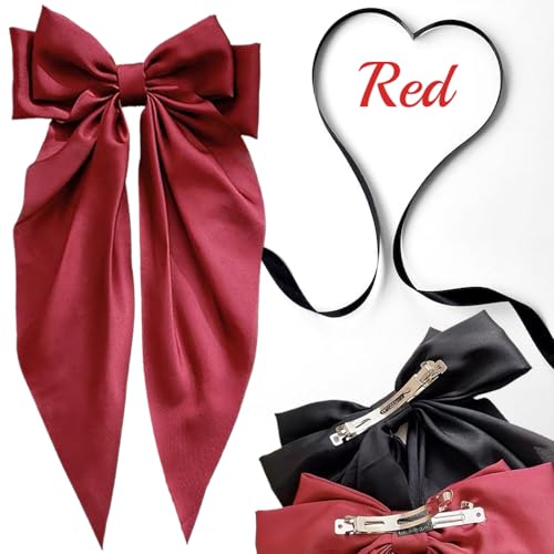 Hair Bows for Women - 3 Pcs Large Clips with Tassels - Image 6