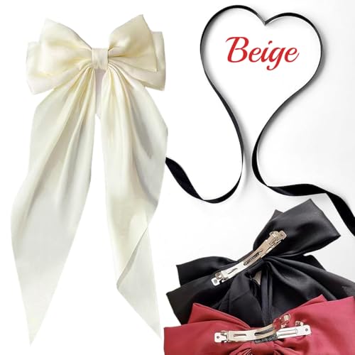 Hair Bows for Women - 3 Pcs Large Clips with Tassels - Image 7