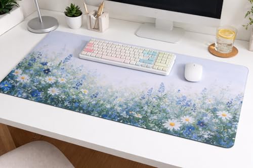 Save $4 with Code! J285VBLO – Blue Flower Desk Mat - Image 7